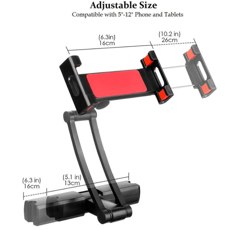 PB-45B Car Rear Aluminum Alloy Telescopic Mobile Phone Holder(Red Color Box) - Car Holders by PMC TechLife | Online Shopping South Africa | PMC TechLife