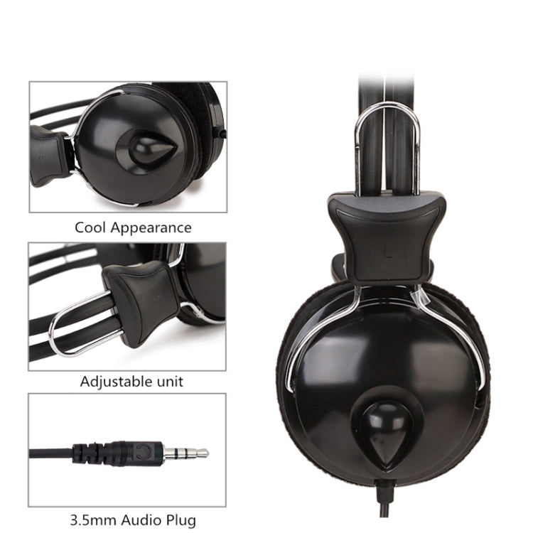 Soyto SY808MV Online Class Office Computer Headset, Cable Length: 1.6m, Color: Black 6.5mm - free shipping - PMC Jewellery - Order now!