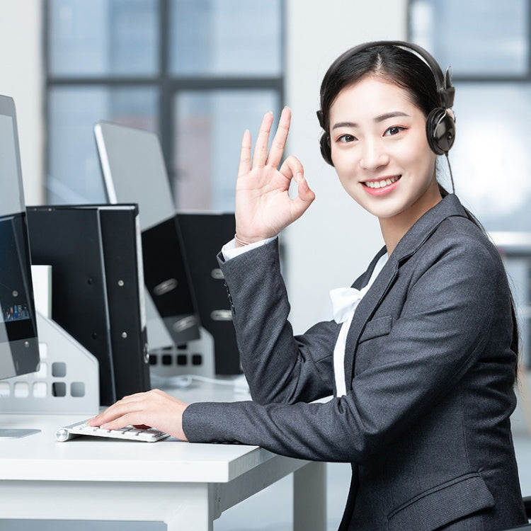 Soyto SY808MV Online Class Office Computer Headset, Cable Length: 1.6m, Color: Black 6.5mm - free shipping - PMC Jewellery - Order now!