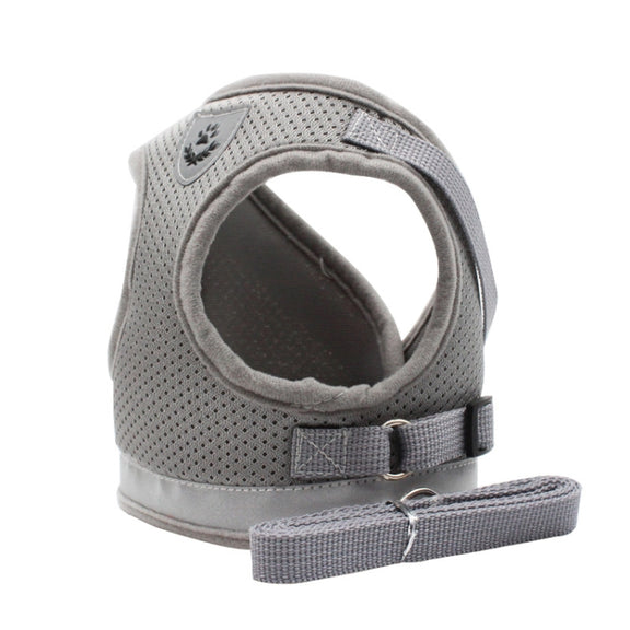 BL-844 Pet Chest Straps Reflective Breathable Dog Rope, Size: S(Silver Gray)