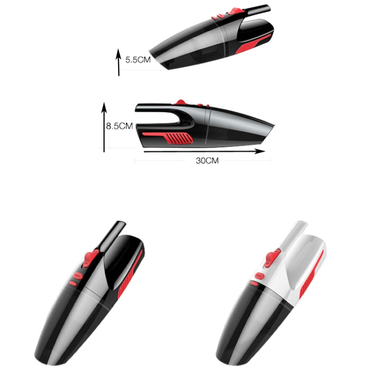 CS1016 120W Cordless Dry Wet Car Handheld Vacuum Cleaner With Light(Black) - free shipping - PMC TechLife - Order now!