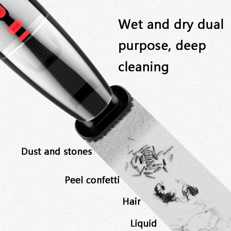 CS1016 120W Cordless Dry Wet Car Handheld Vacuum Cleaner With Light(Black) - free shipping - PMC TechLife - Order now!