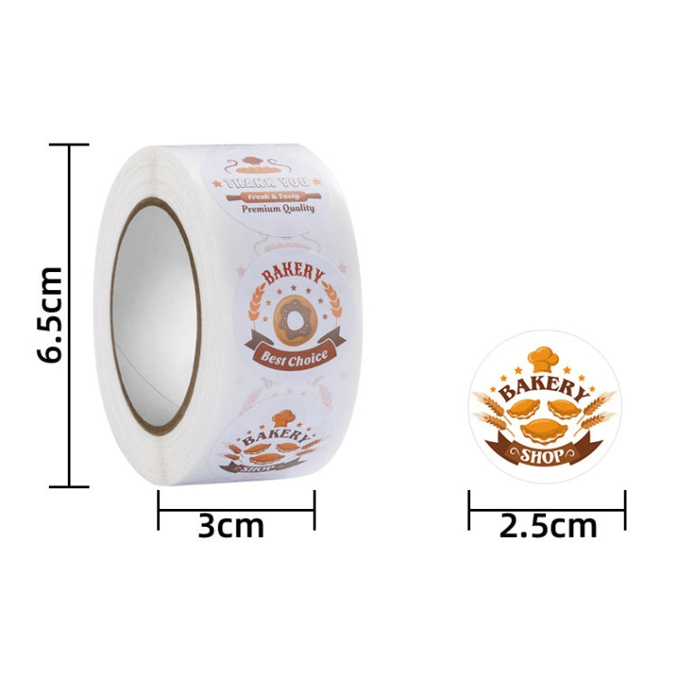 Bakery Cake Shop Cartoon Cute Sticker Decorative Sealing Sticker, Size: 2.5cm / 1 Inch(HA015) - Sticker & Tags by PMC TechLife | Online Shopping South Africa | PMC TechLife | Buy Now Pay Later Mobicred