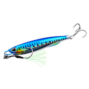 3 PCS PROBEROS LF103 Simulation Metal Sea Fishing Bait, Specification: 60g(H With Hook)