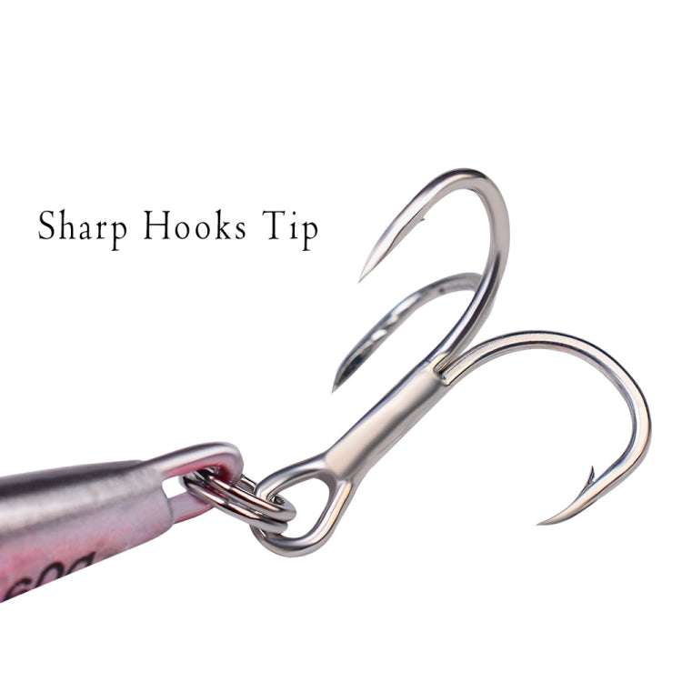 3 PCS PROBEROS LF103 Simulation Metal Sea Fishing Bait, Specification: 60g(H With Hook)