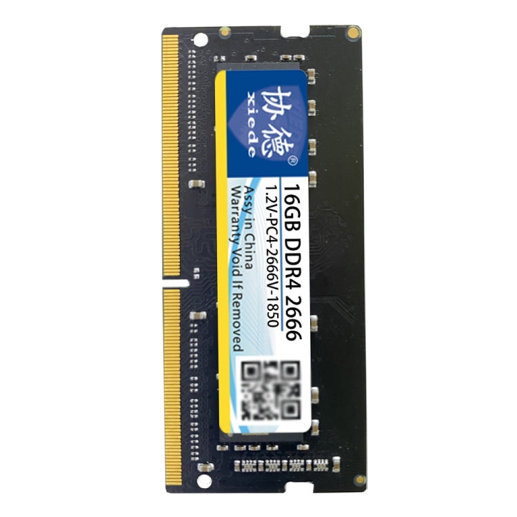 XIEDE X065 DDR4 NB 2666 Full Compatibility Notebook RAMs, Memory Capacity: 16GB - RAMs by XIEDE | Online Shopping South Africa | PMC Jewellery | Buy Now Pay Later Mobicred