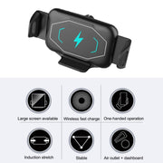 S15 15W QI Magnetic Car Wireless Charging Holder For Folding Screen Phone(Black)
