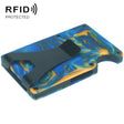 RFID Anti-Degaussing Resin Ultra-Thin Card Holder(Blue) - Antimagnetic RFID Package by PMC TechLife | Online Shopping South Africa | PMC TechLife | Buy Now Pay Later Mobicred
