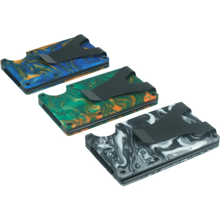 RFID Anti-Degaussing Resin Ultra-Thin Card Holder(Green) - free shipping - PMC TechLife - Order now!