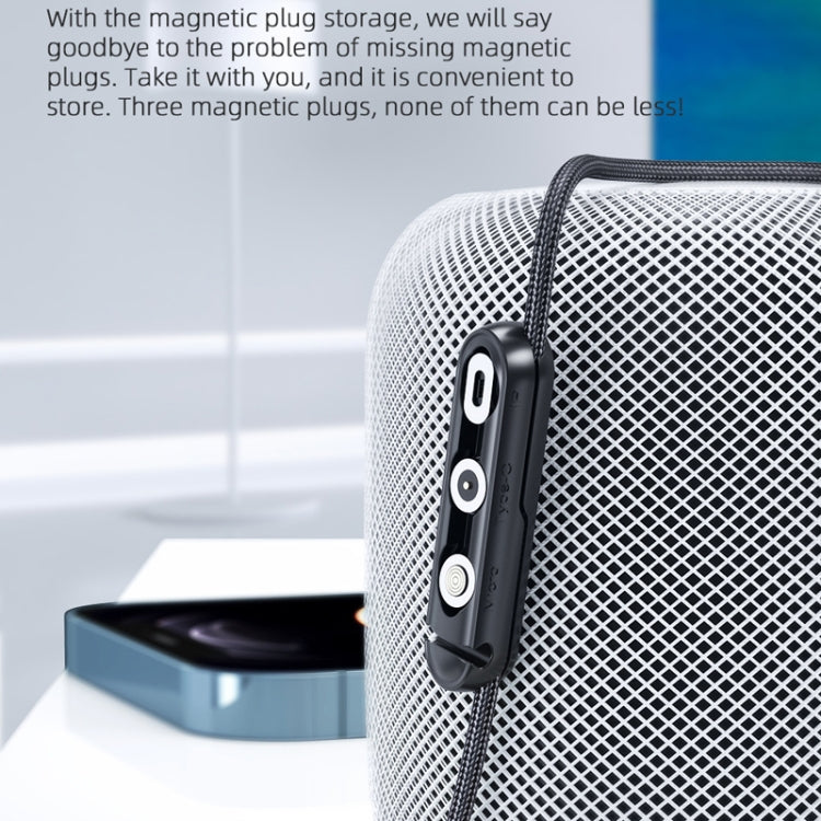 20 PCS Magnetic Suction Tip Storage Portable Anti-Loss Cable Manager(Black) - Cable Organizer by PMC TechLife | Online Shopping South Africa | PMC TechLife