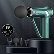 HB-008  Triangular Electric Fascia Gun Body Massage Gun, Specification: LCD Style(Green)