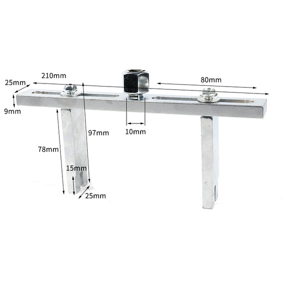 Adjustable Universal Fuel Tank Cap Removal Tool, Style: Right Angle Type