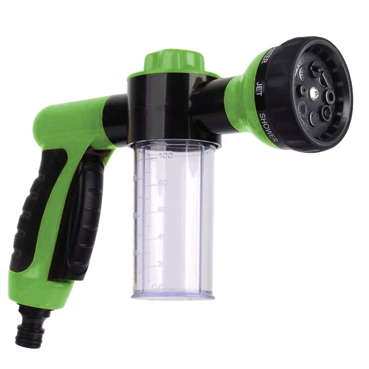 8 in 1 Car Wash Foam Pot Water Sprinkler(Green) - Car washing supplies by PMC TechLife | Online Shopping South Africa | PMC TechLife