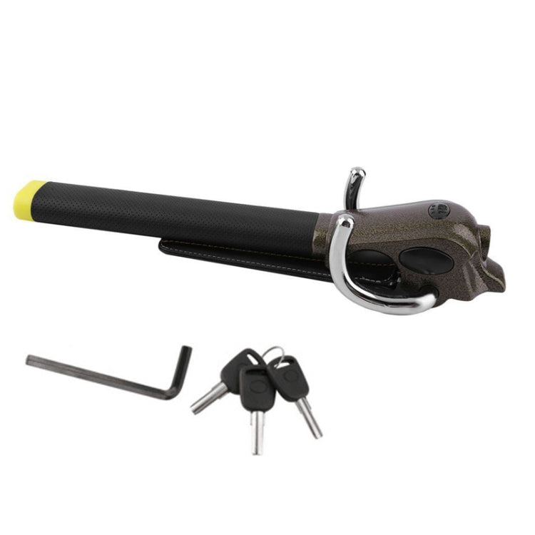 Car Steering Wheel Anti-Theft Lock((Black Gold)) - free shipping - PMC TechLife - Order now!