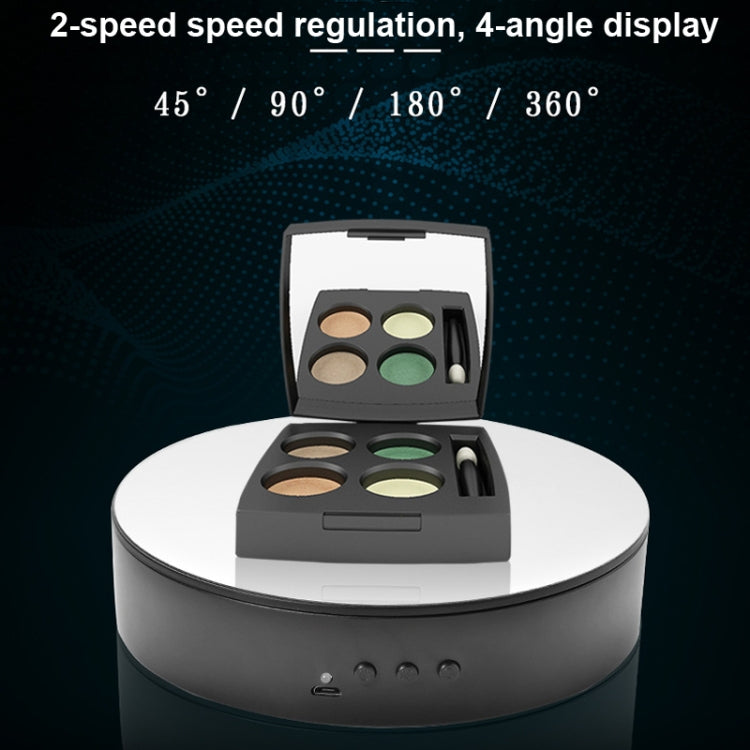 15cm Adjustable Speed Rotating Display Stand Props Turntable(Black Mirror)