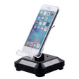 Solar Turntable Mobile Phone Stand Display Stand With Coloful Light(Black) - Desktop Holder by PMC TechLife | Online Shopping South Africa | PMC TechLife