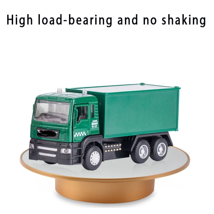25cm USB Power Rotating Display Stand Video Shooting Props Turntable(Golden Mirror)