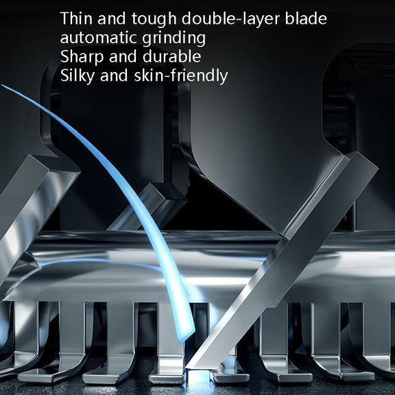 YD-112 Electric Nasal Hair Cutting Shear, Style: Nose Hair Device+Shaver(Blue)
