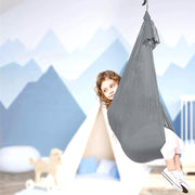 Kids Elastic Hammock Indoor Outdoor Swing, Size: 1.5x2.8m (Silver Gray)