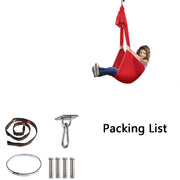 Kids Elastic Hammock Indoor Outdoor Swing, Size: 1.5x2.8m (Silver Gray)