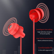 EN3900 3.5mm Plug In-Ear Wired Control Earphone with Mic(Black)