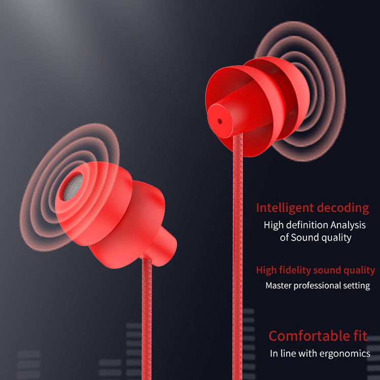 EN3900 3.5mm Plug In-Ear Wired Control Earphone with Mic(Black)
