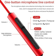 EN3900 3.5mm Plug In-Ear Wired Control Earphone with Mic(Black)