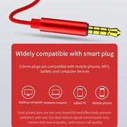 EN3900 3.5mm Plug In-Ear Wired Control Earphone with Mic(Black)