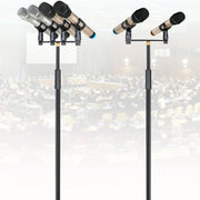 A18 Four-headed  Microphone Clip Aluminum Pole Microphone Accessories