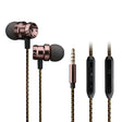 2 PCS EN500 3.5mm Plug Snake Pattern In-Ear Phone Earphone(Black) - In Ear Wired Earphone by PMC TechLife | Online Shopping South Africa | PMC TechLife