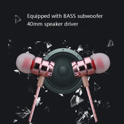2 PCS EN500 3.5mm Plug Snake Pattern In-Ear Phone Earphone(Black)