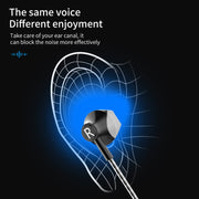 TS5000 3.5mm Metal Subwoofer Wired Earphone(Silver Gray)