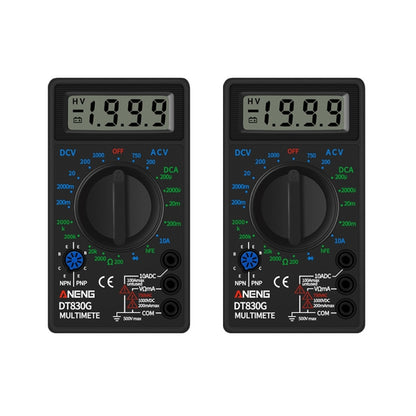 2 PCS ANENG DT830G Portable Digital Multimeter(Black) - free shipping - PMC Jewellery - Order now!