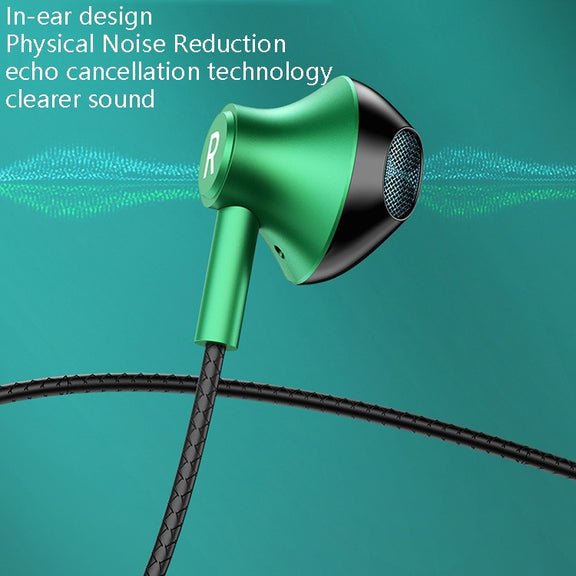 TS6800 3.5mm Metal Elbow Noise Cancelling Wired Game Earphone(Silver Gray)