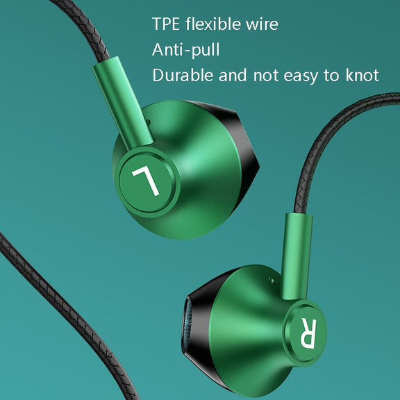 TS6800 3.5mm Metal Elbow Noise Cancelling Wired Game Earphone(Silver Gray)