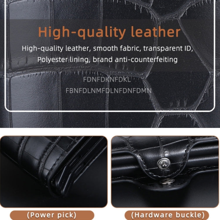 Baellerry K9171 RFID Anti-Magnetic Card Holder Crocodile Pattern Card Holder(Red) - Antimagnetic RFID Package by Baellerry | Online Shopping South Africa | PMC TechLife | Buy Now Pay Later Mobicred