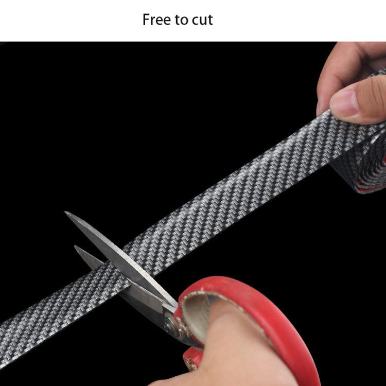 1m Car Bumper Anti-Collision Strip, Color: Carbon Fiber Black 7cm - Decorative Strip by PMC TechLife | Online Shopping South Africa | PMC TechLife