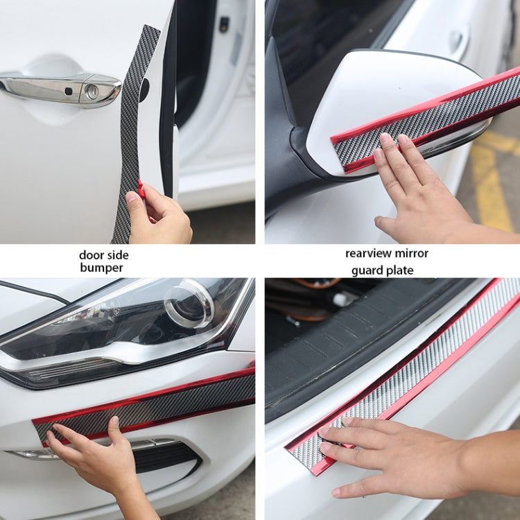 1m Car Bumper Anti-Collision Strip, Color: Carbon Fiber Black 7cm - Decorative Strip by PMC TechLife | Online Shopping South Africa | PMC TechLife