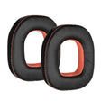 2pcs Sponge Earpad For Logitech Astro A50 Gen3/Gen4 Headset(Black+Orange) - Earmuff & Pad by PMC TechLife | Online Shopping South Africa | PMC TechLife | Buy Now Pay Later Mobicred