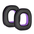 2pcs Sponge Earpad For Logitech Astro A50 Gen3/Gen4 Headset(Black+Purple) - Earmuff & Pad by PMC TechLife | Online Shopping South Africa | PMC TechLife | Buy Now Pay Later Mobicred