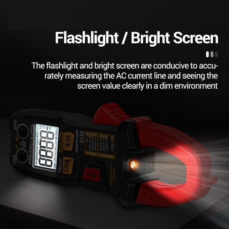 ANENG ST193 Intelligent Automatic Multifunctional AC Clamp Digital Meter - free shipping - PMC TechLife - Order now!