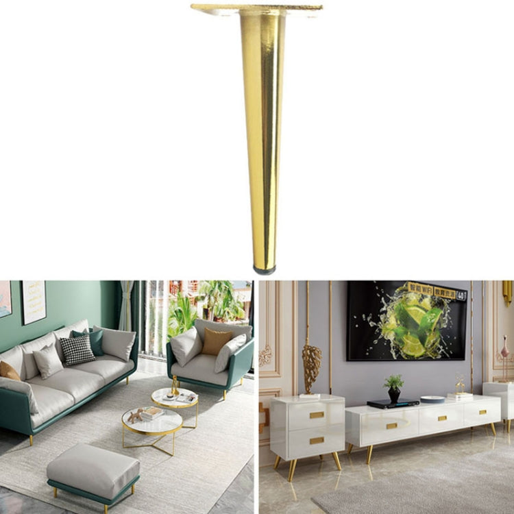 LH-ZT-0001 Cone Round Tube Furniture Support Legs, Style: Straight Cone Height 10cm(Titanium) - Furniture Accessories by PMC TechLife | Online Shopping South Africa | PMC TechLife