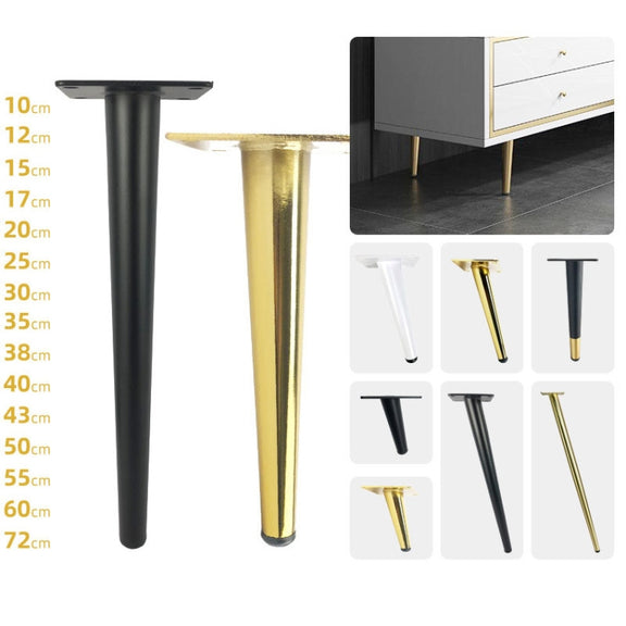 LH-ZT-0001 Cone Round Tube Furniture Support Legs, Style: Straight Cone Height 10cm(Titanium)