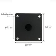 LH-ZT-0001 Cone Round Tube Furniture Support Legs, Style: Straight Cone Height 10cm(Titanium)