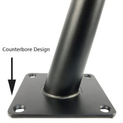 LH-ZT-0001 Cone Round Tube Furniture Support Legs, Style: Straight Cone Height 10cm(Titanium)
