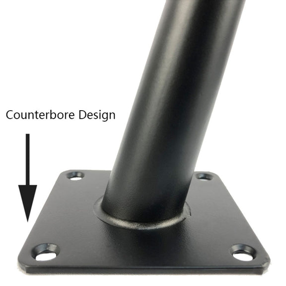 LH-ZT-0001 Cone Round Tube Furniture Support Legs, Style: Straight Cone Height 10cm(Titanium)
