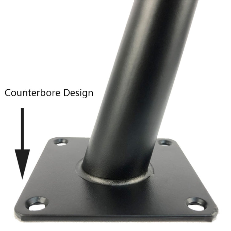 LH-ZT-0001 Cone Round Tube Furniture Support Legs, Style: Straight Cone Height 10cm(Titanium)