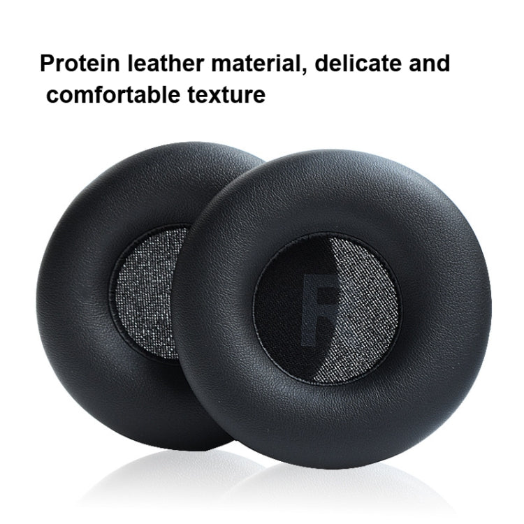 1 Pair Protein Leather Sponge Earpad For JBL T450 / Tune 600 / T500BT(Light Purple)