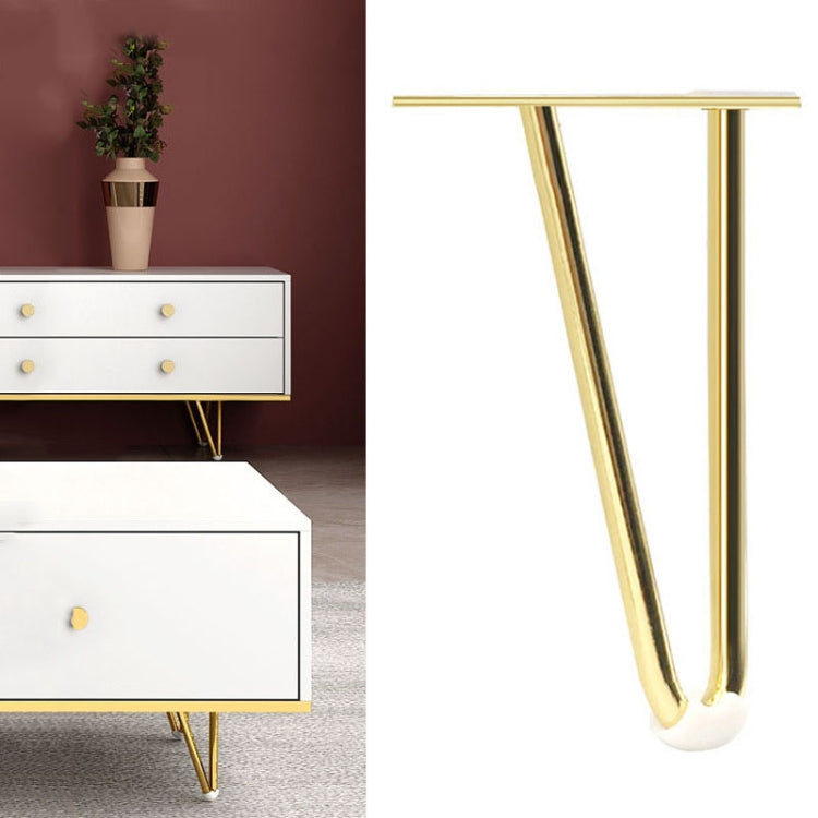 LH-S0006 Metal Furniture Support Legs, Height: 15cm(Titanium) - Furniture Accessories by PMC TechLife | Online Shopping South Africa | PMC TechLife