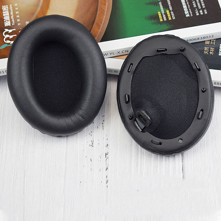 1 Pair PU Leather Earpads for Sony WH-1000XM4, Color: Black+Buckle - Earmuff & Pad by PMC TechLife | Online Shopping South Africa | PMC TechLife